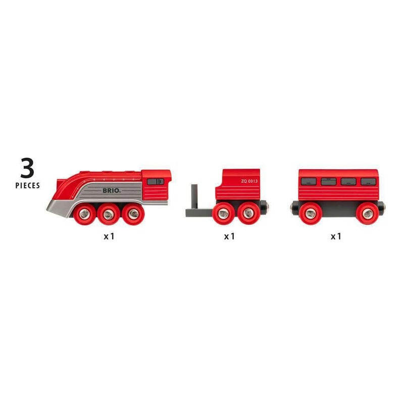 BRIO World 33557 - Streamline Train Set | 3-Piece Wooden Toy Set | Designed for Speed | Fine Craftsmanship | Great for Kids Ages 3 and Up - Image 2